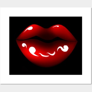 Red Lips Posters and Art